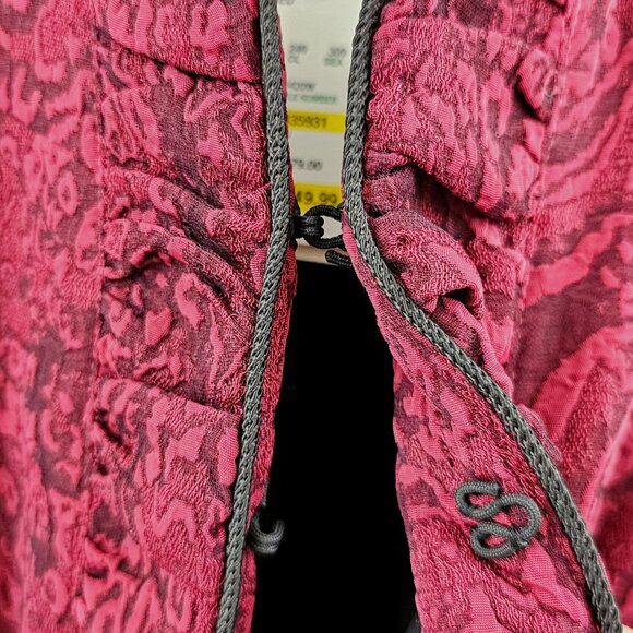 Vintage Lavender & Honey Dressy Jacket 3X Dark Red Textured Y2K Whimsigoth NEW - Picture 7 of 14